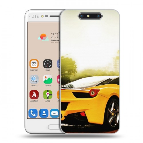 Дизайнерский пластиковый чехол для ZTE Blade V8 Ferrari