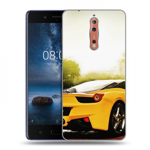 Дизайнерский пластиковый чехол для Nokia 8 Ferrari