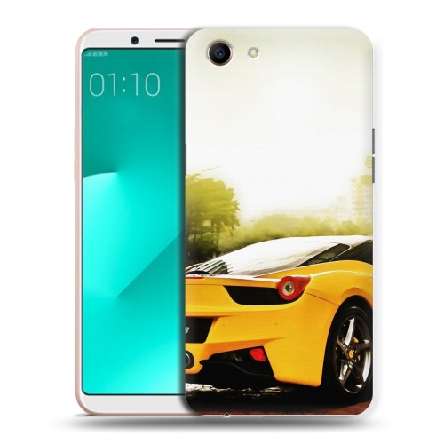 Дизайнерский пластиковый чехол для OPPO A83 Ferrari