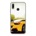 Дизайнерский силиконовый чехол для Huawei P20 Lite Ferrari