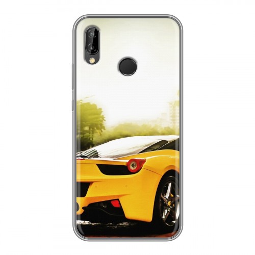 Дизайнерский силиконовый чехол для Huawei P20 Lite Ferrari