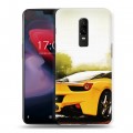 Дизайнерский пластиковый чехол для OnePlus 6 Ferrari