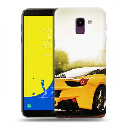 Дизайнерский пластиковый чехол для Samsung Galaxy J6 Ferrari