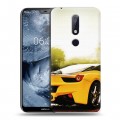 Дизайнерский пластиковый чехол для Nokia 6.1 Plus Ferrari