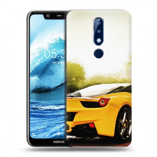 Дизайнерский силиконовый чехол для Nokia 5.1 Plus Ferrari