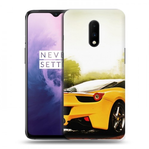 Дизайнерский пластиковый чехол для OnePlus 7 Ferrari