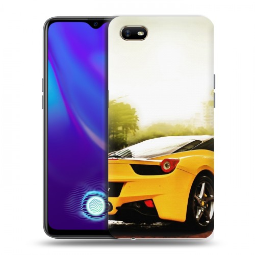 Дизайнерский силиконовый с усиленными углами чехол для OPPO A1k Ferrari