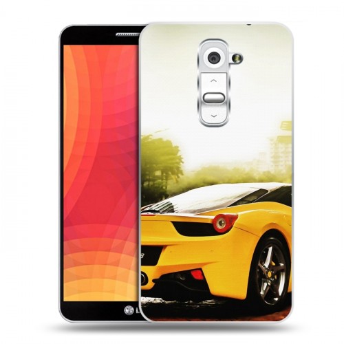 Дизайнерский пластиковый чехол для LG Optimus G2 Ferrari