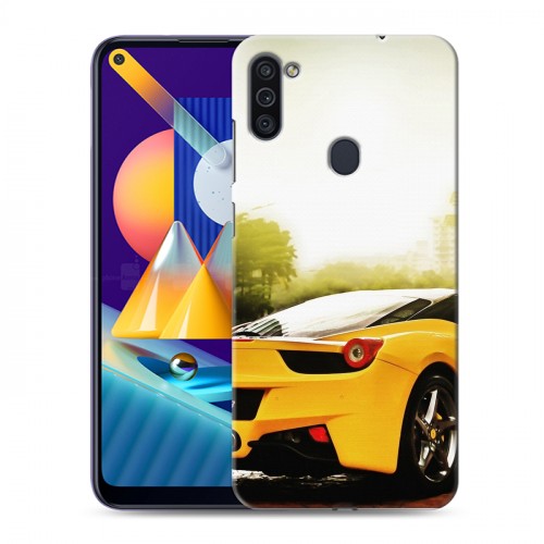 Дизайнерский пластиковый чехол для Samsung Galaxy M11 Ferrari