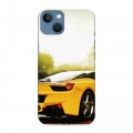 Дизайнерский силиконовый чехол для Iphone 13 Ferrari