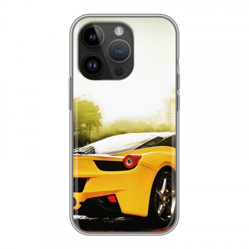 Дизайнерский силиконовый чехол для Iphone 14 Pro Ferrari