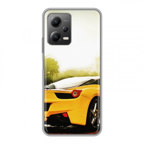 Дизайнерский силиконовый чехол для Xiaomi Poco X5 Ferrari