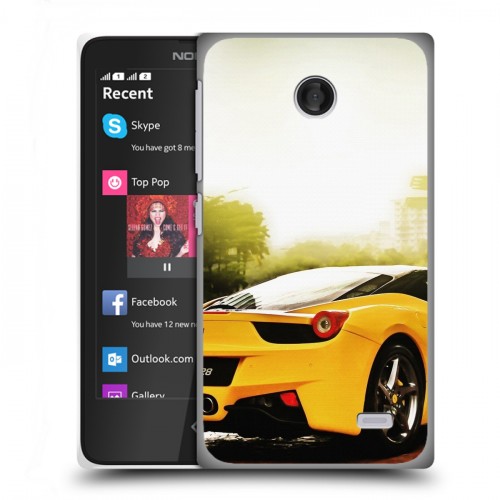 Дизайнерский пластиковый чехол для Nokia X Ferrari