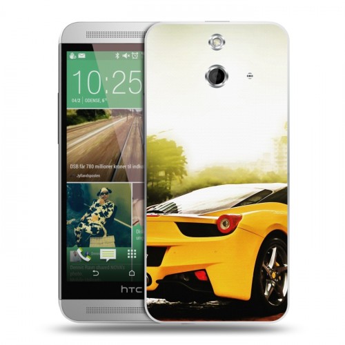 Дизайнерский пластиковый чехол для HTC One E8 Ferrari