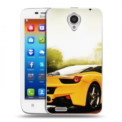 Дизайнерский пластиковый чехол для Lenovo S650 Ideaphone Ferrari