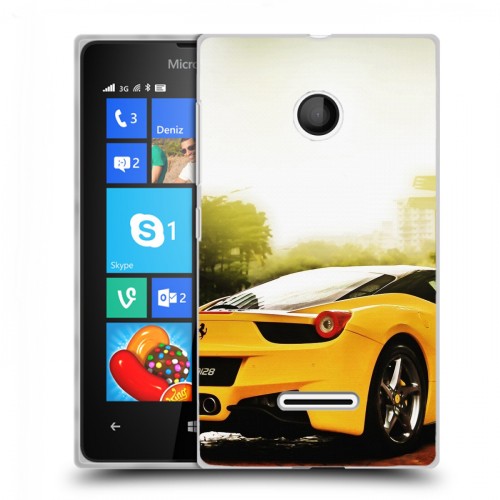 Дизайнерский пластиковый чехол для Microsoft Lumia 435 Ferrari