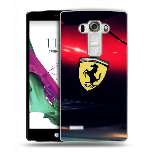 Дизайнерский пластиковый чехол для LG G4 S Ferrari