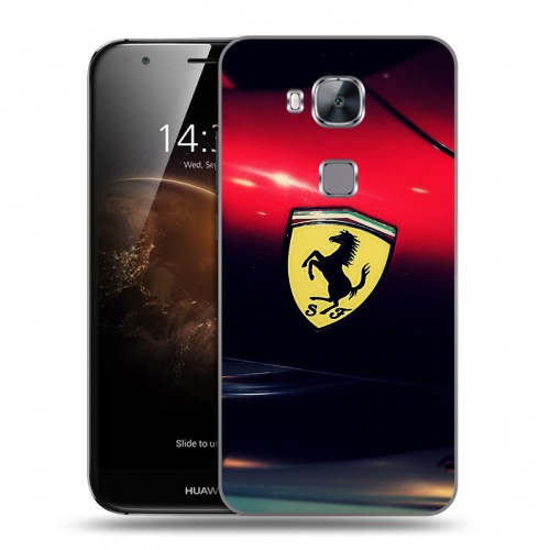 Дизайнерский пластиковый чехол для Huawei G8 Ferrari