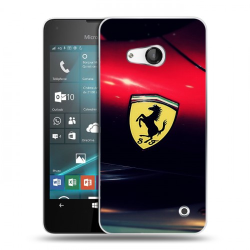 Дизайнерский пластиковый чехол для Microsoft Lumia 550 Ferrari