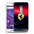 Дизайнерский пластиковый чехол для Lenovo Moto G Ferrari