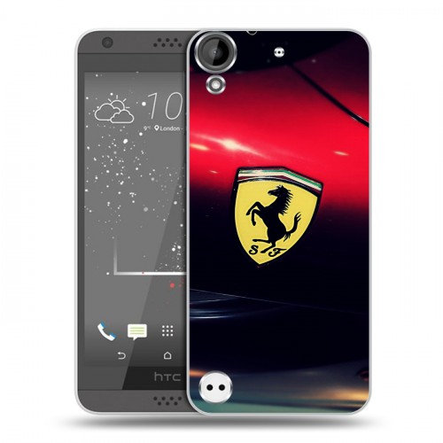 Дизайнерский пластиковый чехол для HTC Desire 530 Ferrari