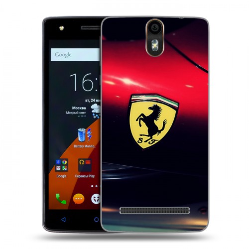 Дизайнерский силиконовый чехол для Wileyfox Storm Ferrari