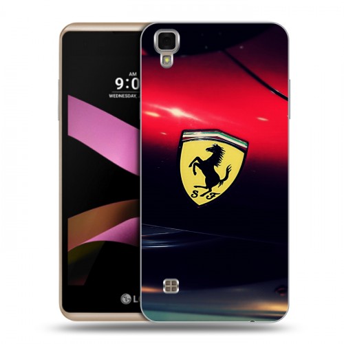 Дизайнерский пластиковый чехол для LG X Style Ferrari