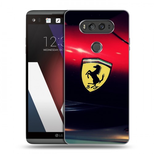 Дизайнерский пластиковый чехол для LG V20 Ferrari