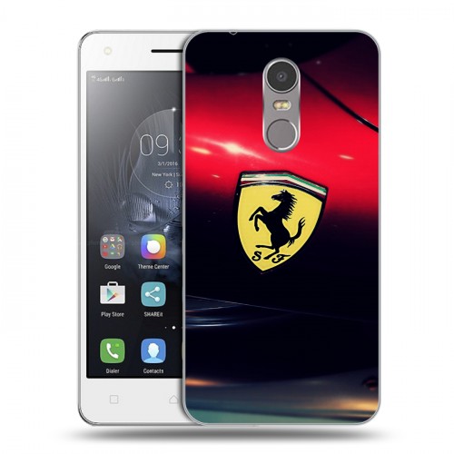 Дизайнерский пластиковый чехол для Lenovo K6 Note Ferrari