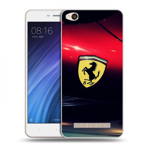 Дизайнерский силиконовый чехол для Xiaomi RedMi 4A Ferrari