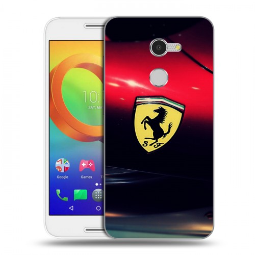 Дизайнерский силиконовый чехол для Alcatel A3 Ferrari