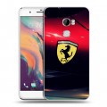 Дизайнерский пластиковый чехол для HTC One X10 Ferrari