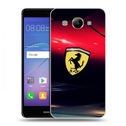 Дизайнерский пластиковый чехол для Huawei Y3 (2017) Ferrari