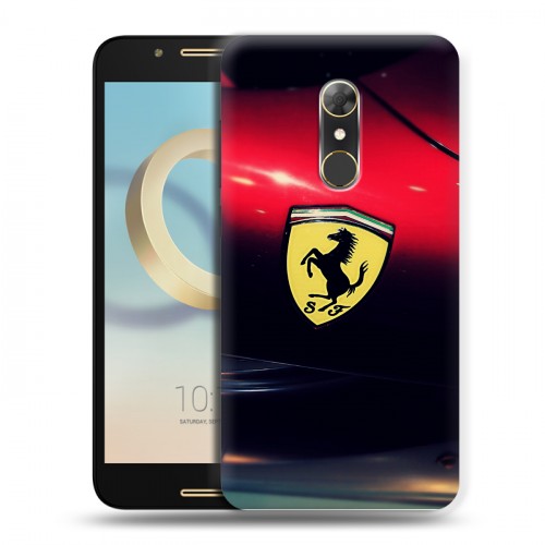 Дизайнерский силиконовый чехол для Alcatel A7 Ferrari