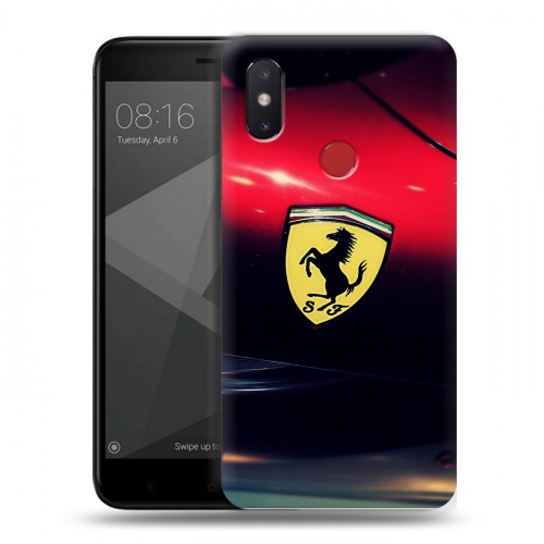 Дизайнерский пластиковый чехол для Xiaomi Mi8 SE Ferrari