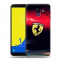 Дизайнерский пластиковый чехол для Samsung Galaxy J6 Ferrari