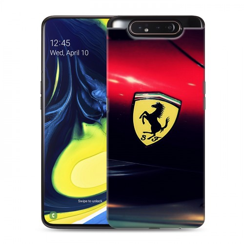 Дизайнерский пластиковый чехол для Samsung Galaxy A80 Ferrari