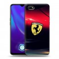 Дизайнерский силиконовый с усиленными углами чехол для OPPO A1k Ferrari