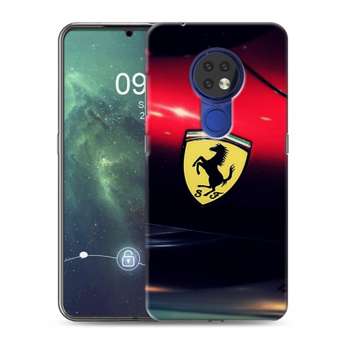 Дизайнерский силиконовый чехол для Nokia 6.2 Ferrari