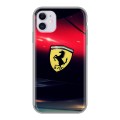 Дизайнерский пластиковый чехол для Iphone 11 Ferrari