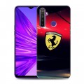 Дизайнерский силиконовый чехол для Realme 5 Ferrari