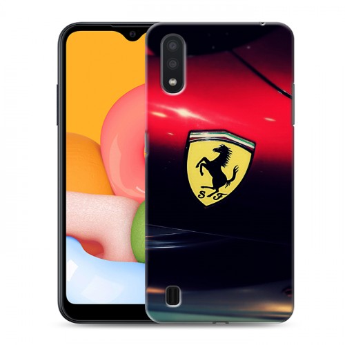 Дизайнерский силиконовый чехол для Samsung Galaxy M01 Ferrari