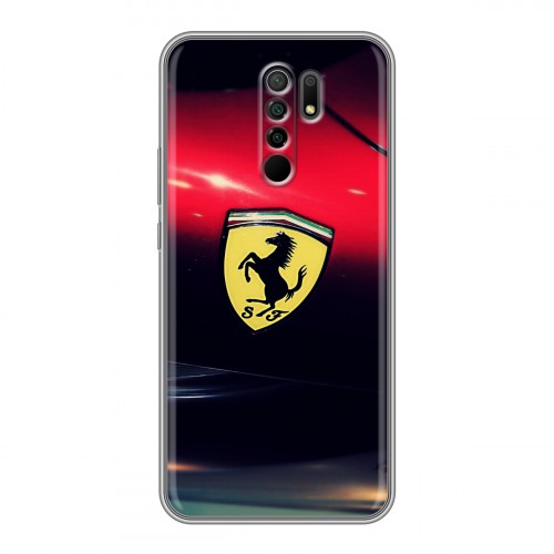 Дизайнерский силиконовый чехол для Xiaomi RedMi 9 Ferrari