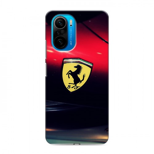 Дизайнерский силиконовый чехол для Xiaomi Poco F3 Ferrari