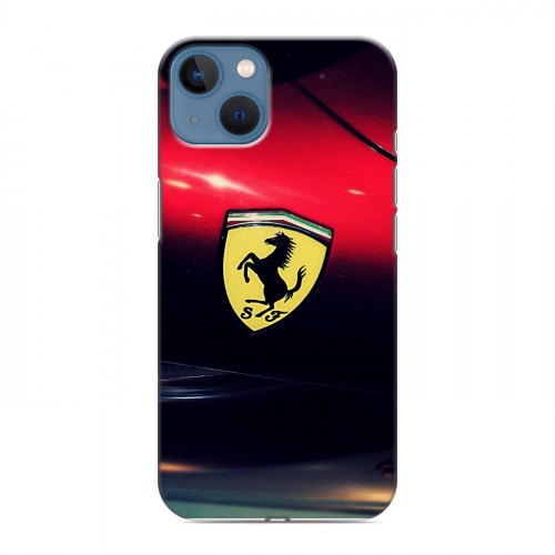 Дизайнерский силиконовый чехол для Iphone 13 Ferrari