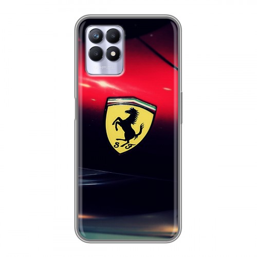 Дизайнерский силиконовый чехол для Realme 8i Ferrari