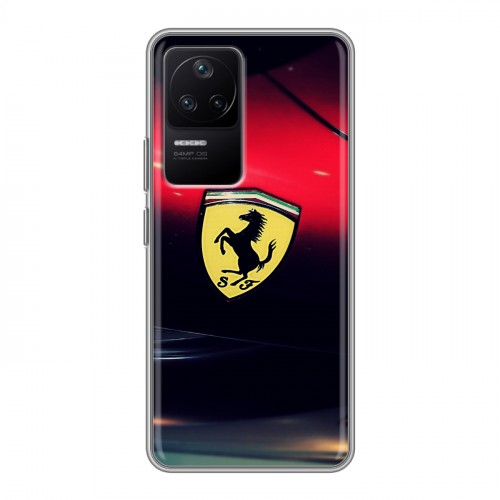 Дизайнерский силиконовый чехол для Xiaomi Poco F4 Ferrari