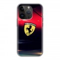 Дизайнерский силиконовый чехол для Iphone 14 Pro Ferrari