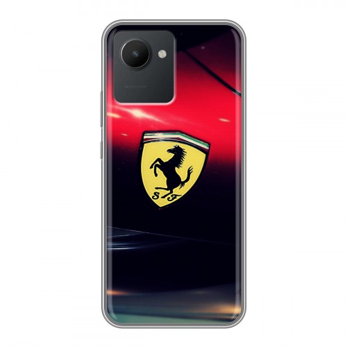 Дизайнерский силиконовый чехол для Realme C30 Ferrari