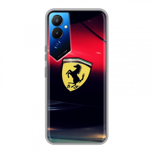 Дизайнерский силиконовый чехол для Tecno Pova 4 Ferrari